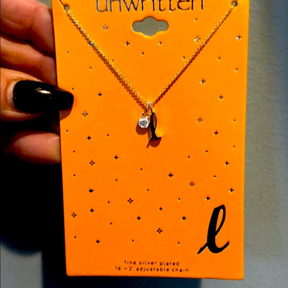 Letter “l” necklace